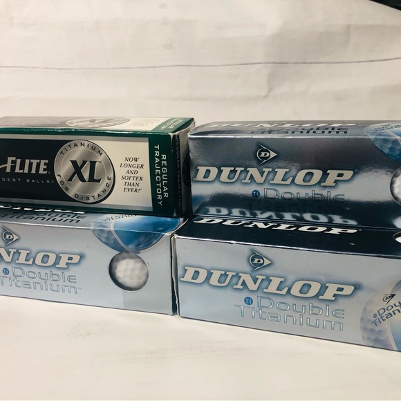 DUNLOP Double Titanium Golf Balls 15 Pcs.Top Flite Titanium XL For Distance 3pc - Picture 2 of 4